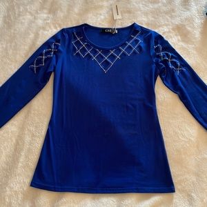 CBR Blue Top, size Small/Medium.